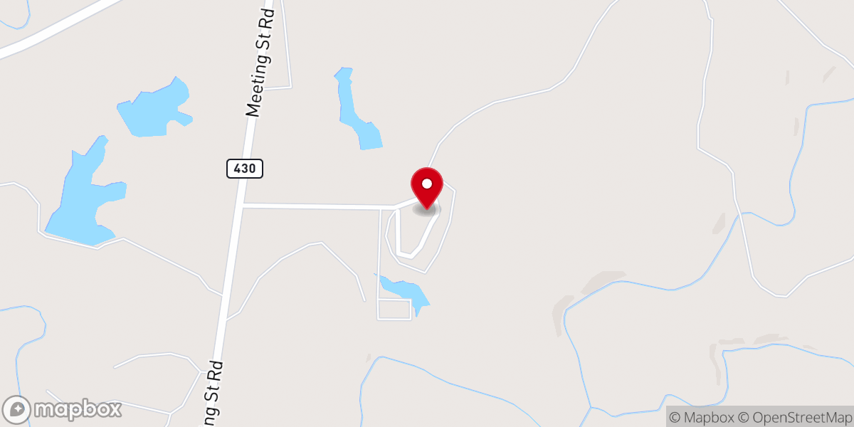 Map showing location of Little Stevens Creek Church