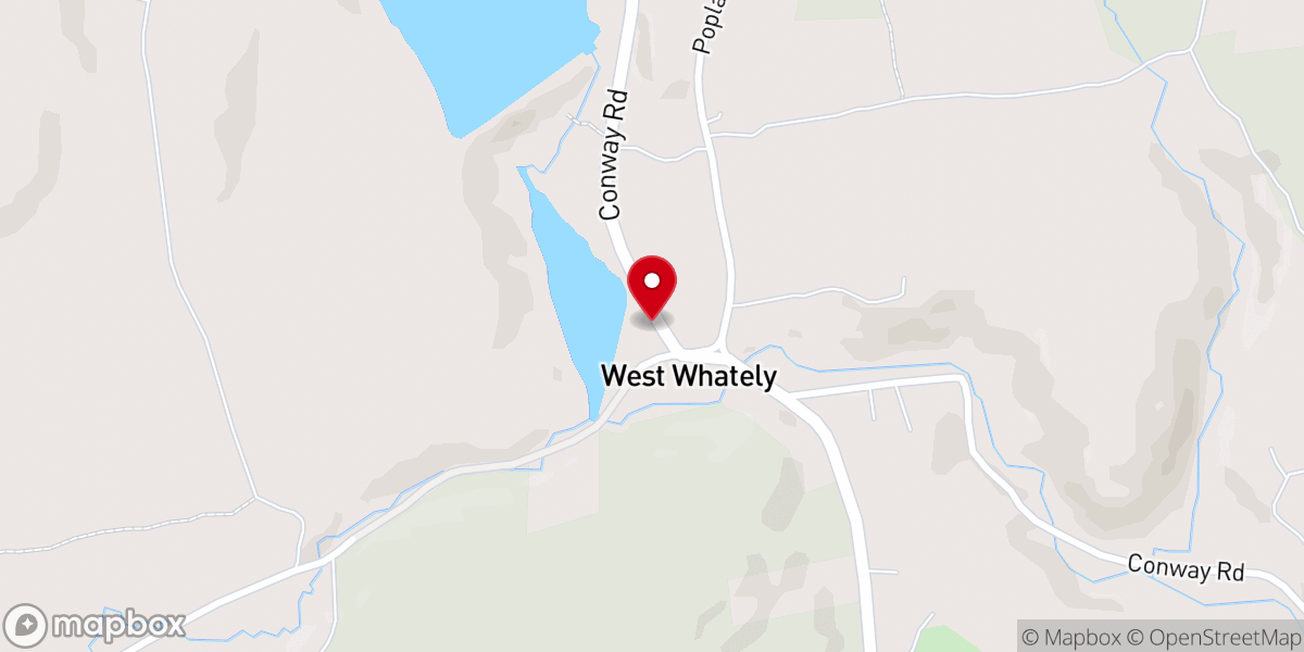 Map showing location of West Whately Chapel