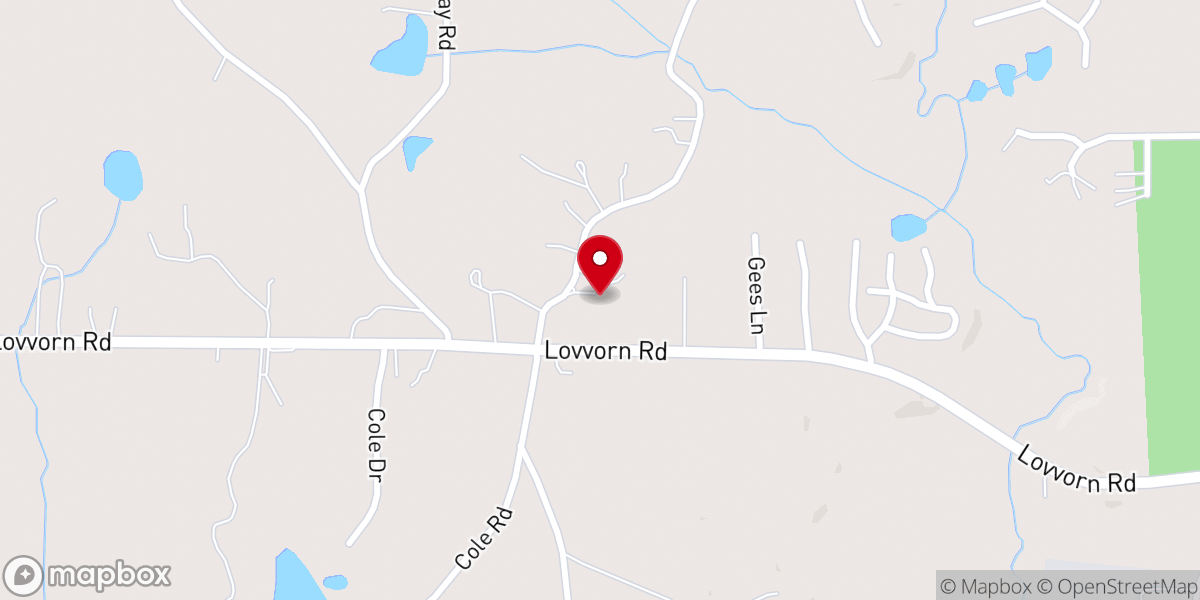 Map showing location of Mt Zion Community Church
