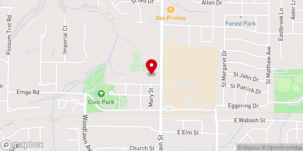 Map showing location of Assumption of the Blessed Virgin Mary Catholic Church