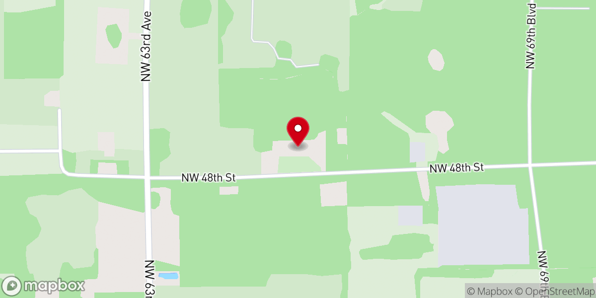 Map showing location of New Hope Baptist Church