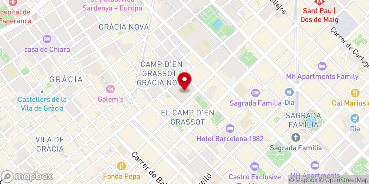 Map showing location of Parroquia del Inmaculado Corazón de María