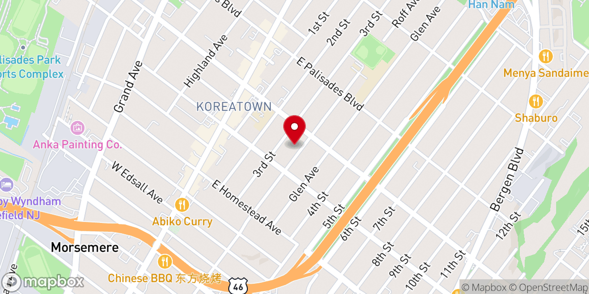 Map showing location of Bethesda Mission Center