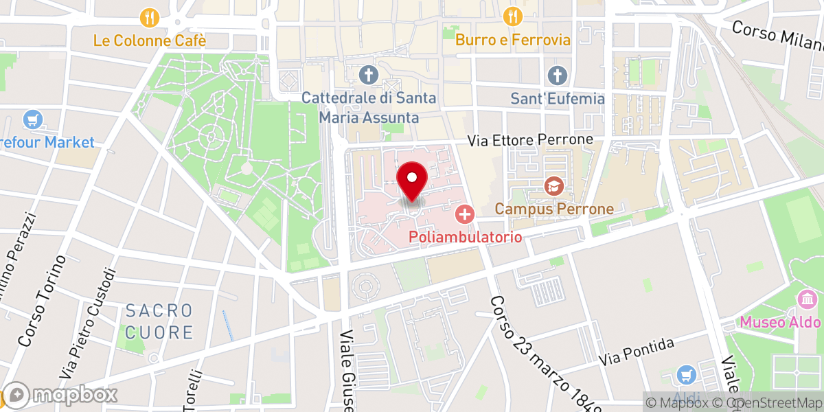 Map showing location of Chiesa dell'ospedale