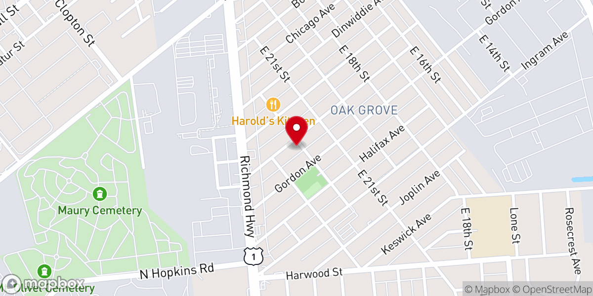 Map showing location of Redeemed Assembly of Jesus Christ Apostolic Church