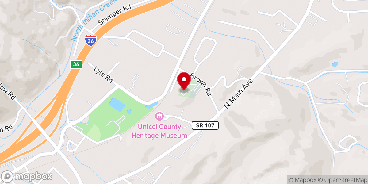 Map showing location of Fishery Union Church