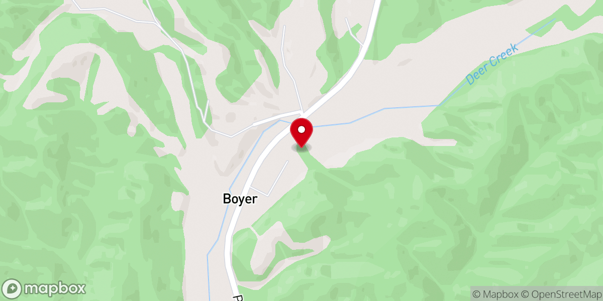 Map showing location of Kerr Memorial Church