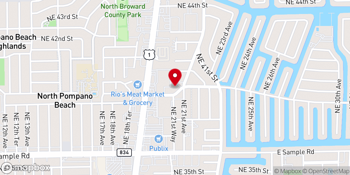 Map showing location of Coastal Community Church: Lighthouse Point Location