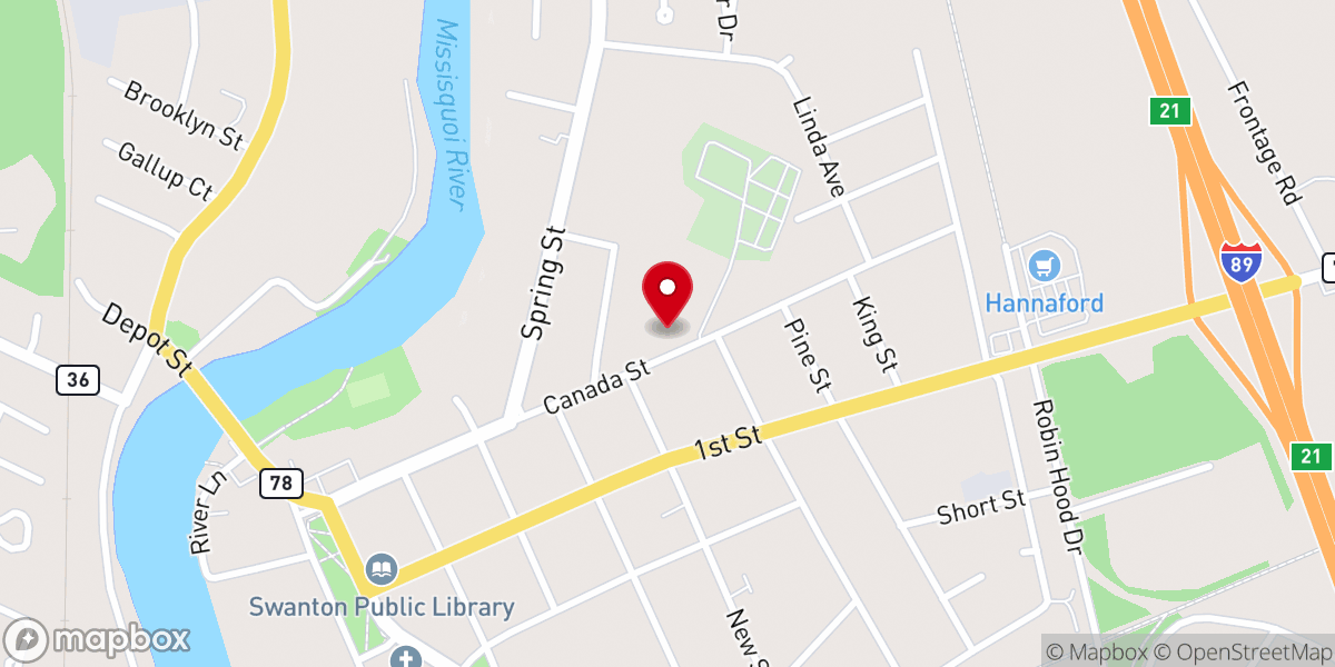 Map showing location of St Marys Cemetary