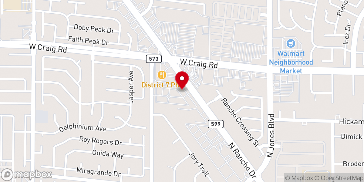 Map showing location of Comunidad Cristiana de las Vegas