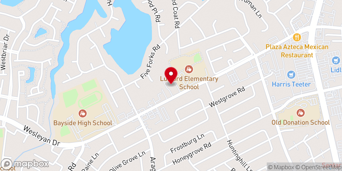 Map showing location of Calvary Virginia Beach