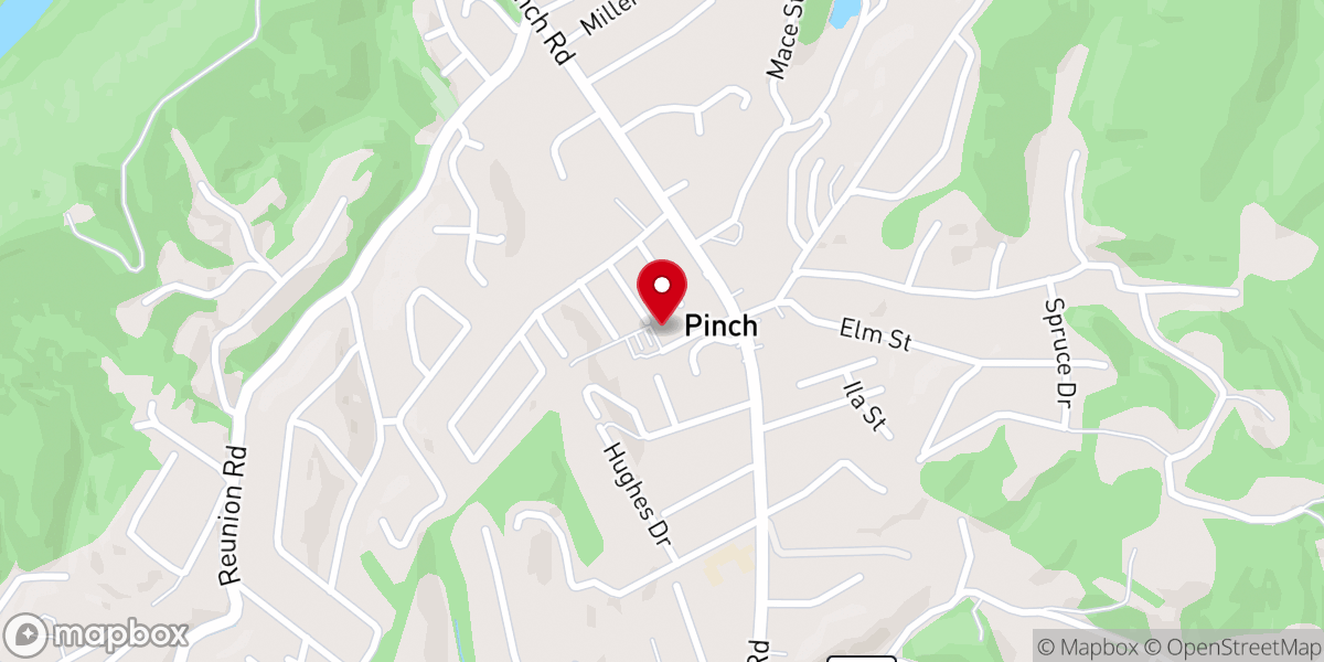 Map showing location of St Andrew Presbyterian Church