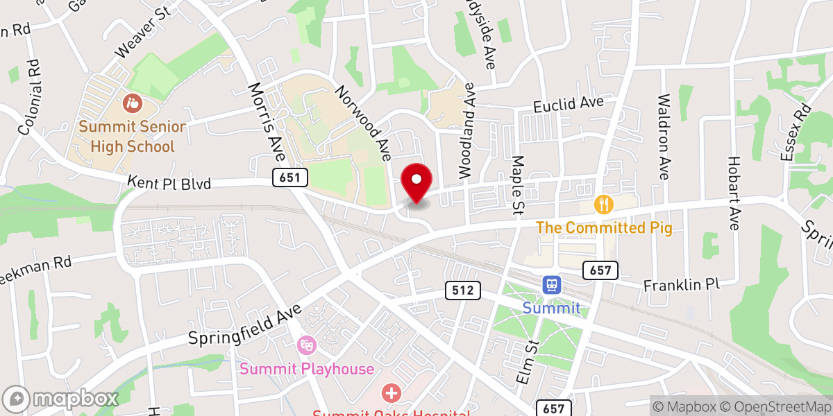 Map showing location of United Methodist Church of Summit