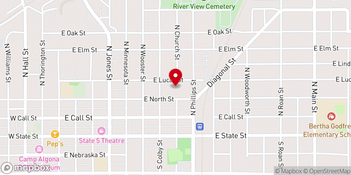 Map showing location of Divine Mercy Catholic Parish