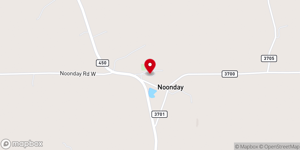 Map showing location of Nonnday Holiness Camp