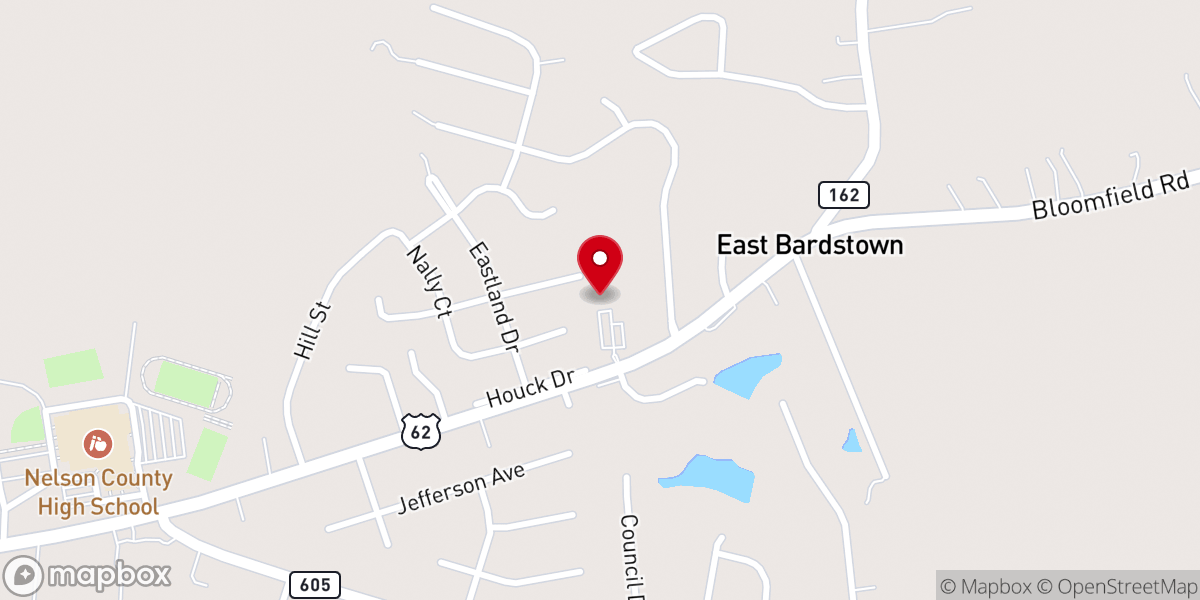 Map showing location of Faith Worship Center