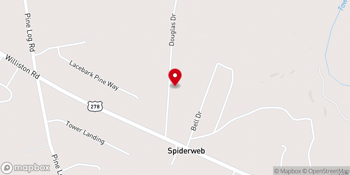 Map showing location of Parks Church