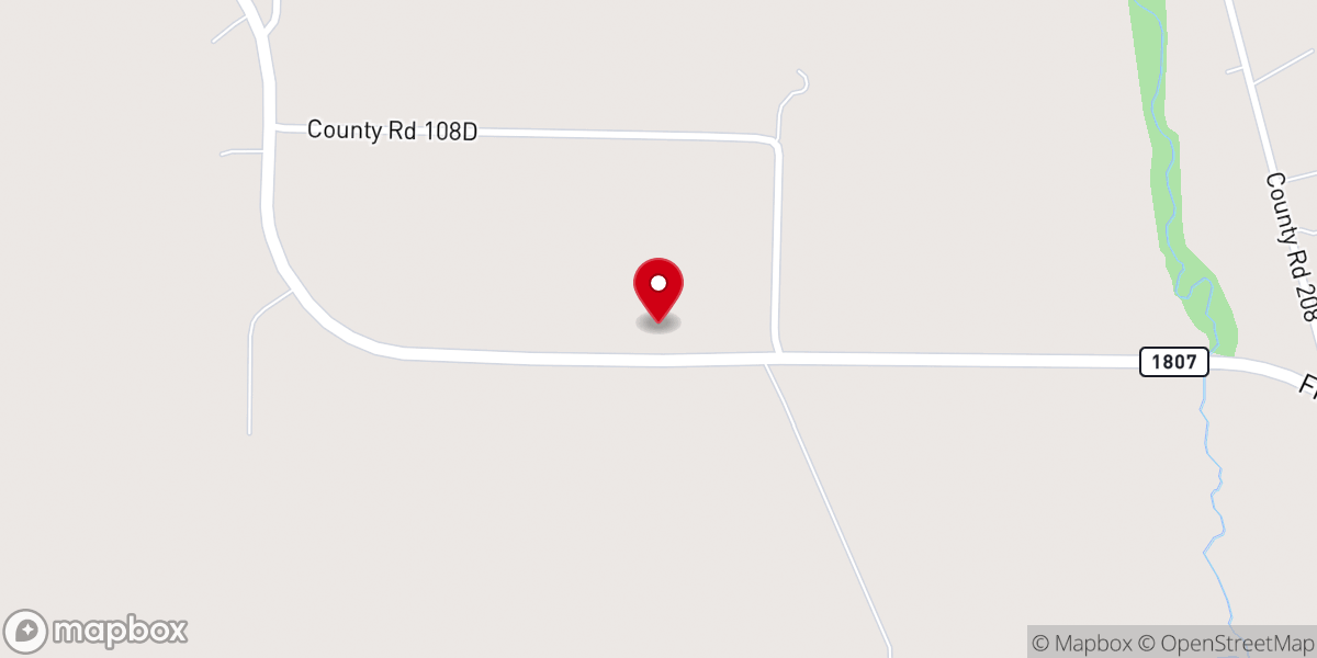 Map showing location of Willow Springs Baptist Church