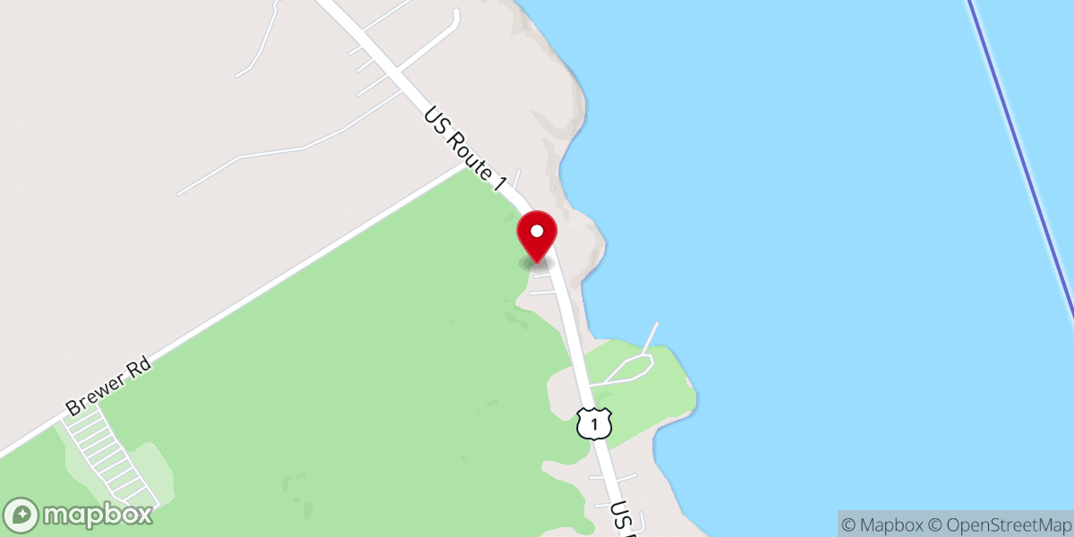 Map showing location of Sewall Memorial Congregational Church