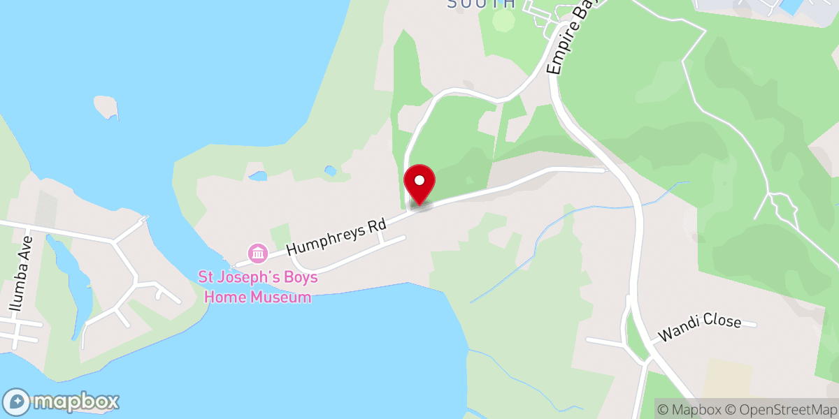 Map showing location of Holy Cross Catholic Church South Kincumber