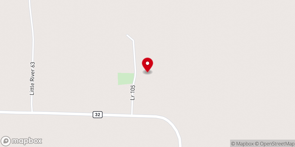 Map showing location of Blackland Church