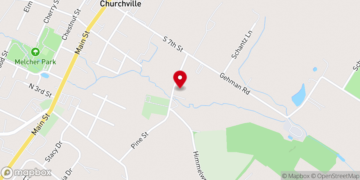 Map showing location of Most Blessed Sacrament Catholic Church