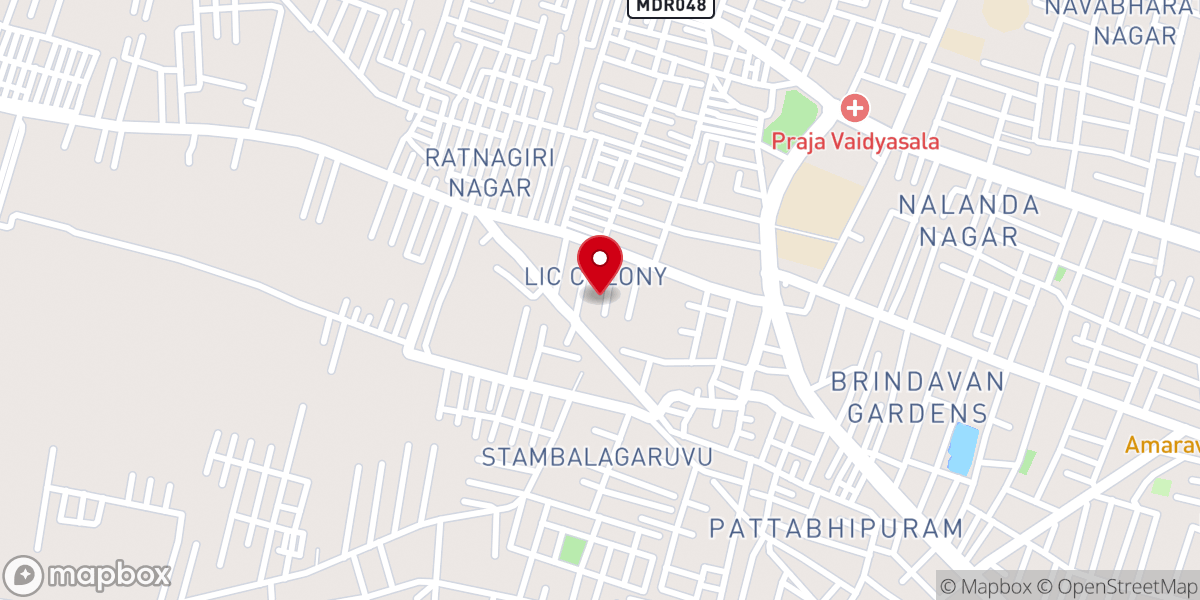 Map showing location of Infant Jesus Shrine Church