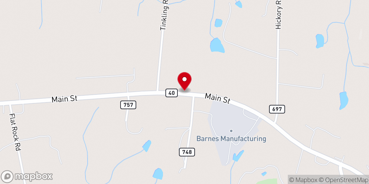 Map showing location of Gospel Temple Church