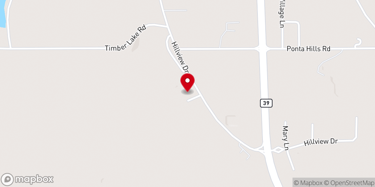 Map showing location of Briarwood Church