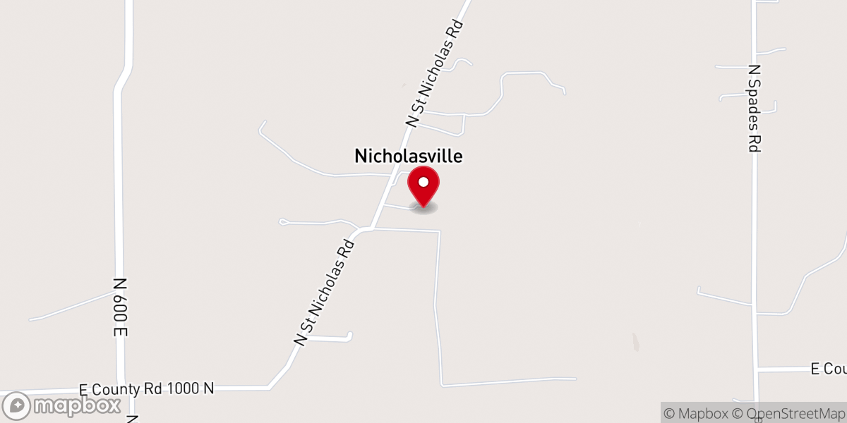 Map showing location of St. Nicholas Catholic Church