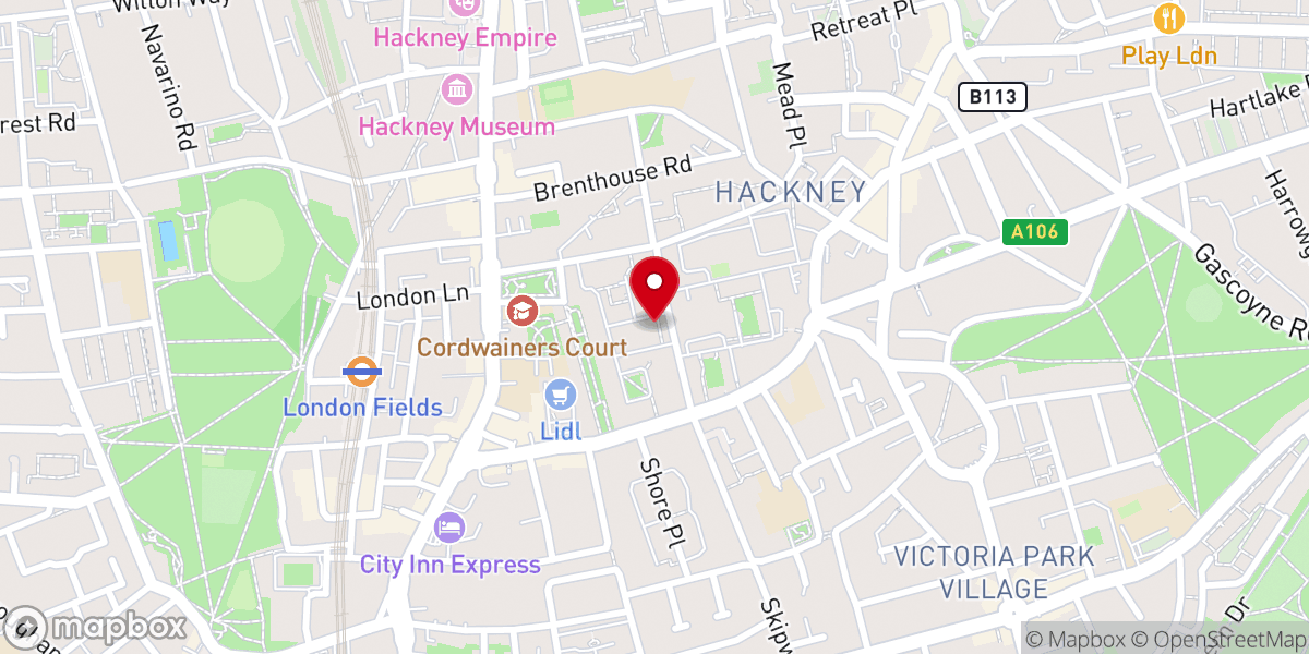 Map showing location of Frampton Park Baptist Church