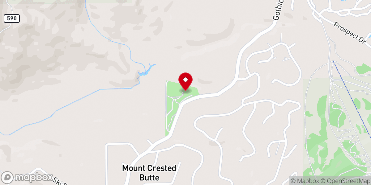 Map showing location of Mountain Wedding Garden