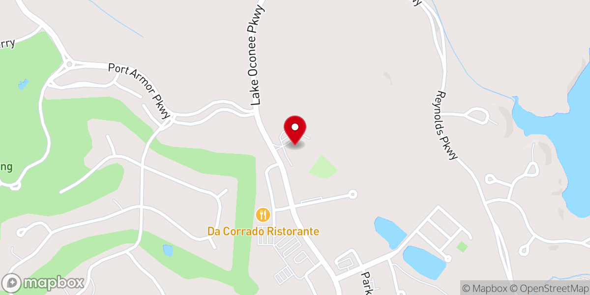 Map showing location of Lakeside Church