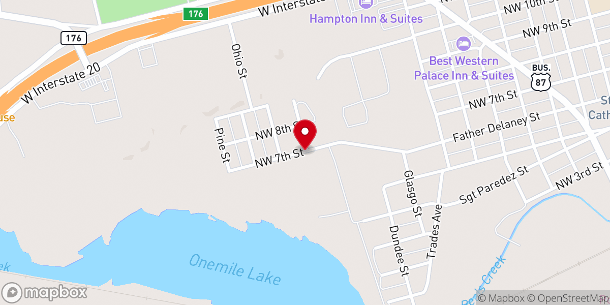 Map showing location of Power House Church of God in Christ