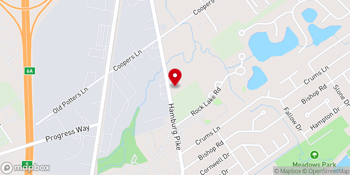 Map showing location of Jeffersonville Baptist Temple