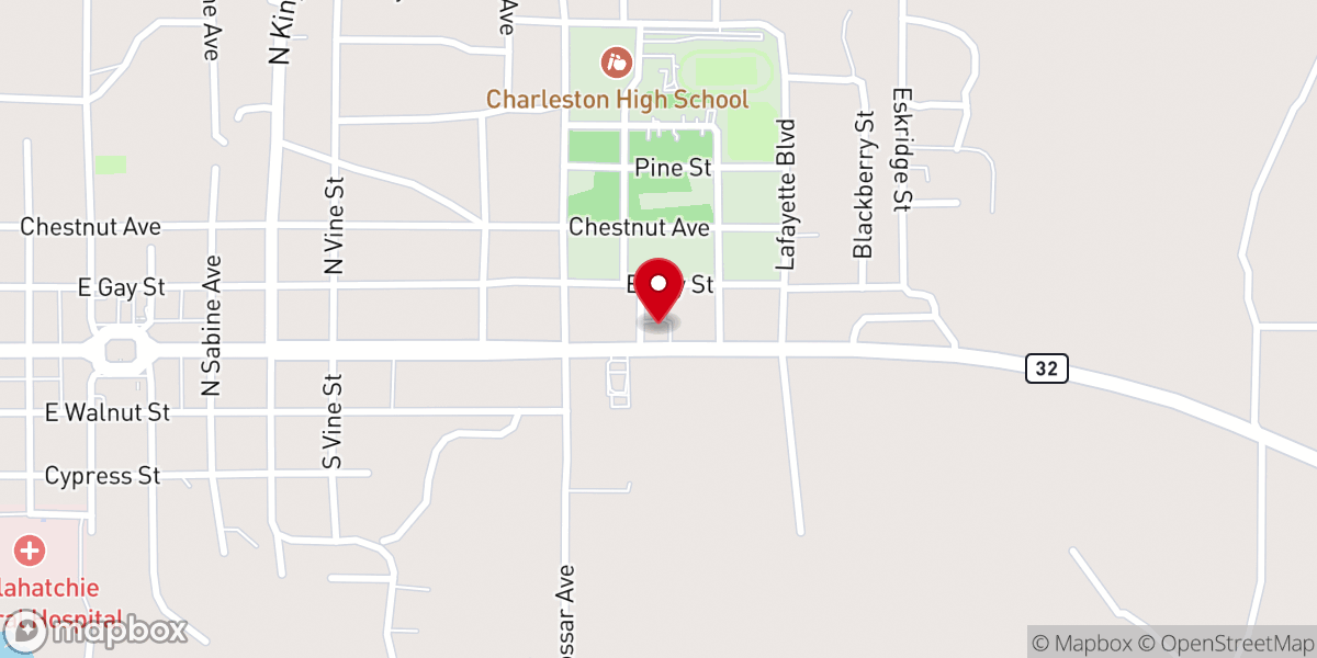 Map showing location of Church of God