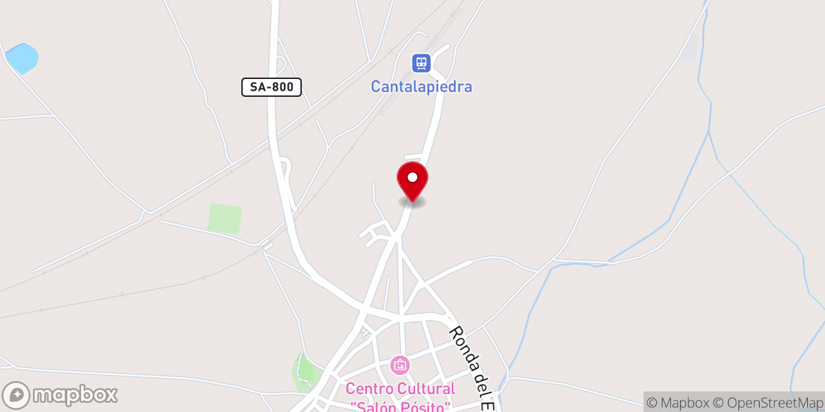 Map showing location of Monasterio del Sagrado Corazón