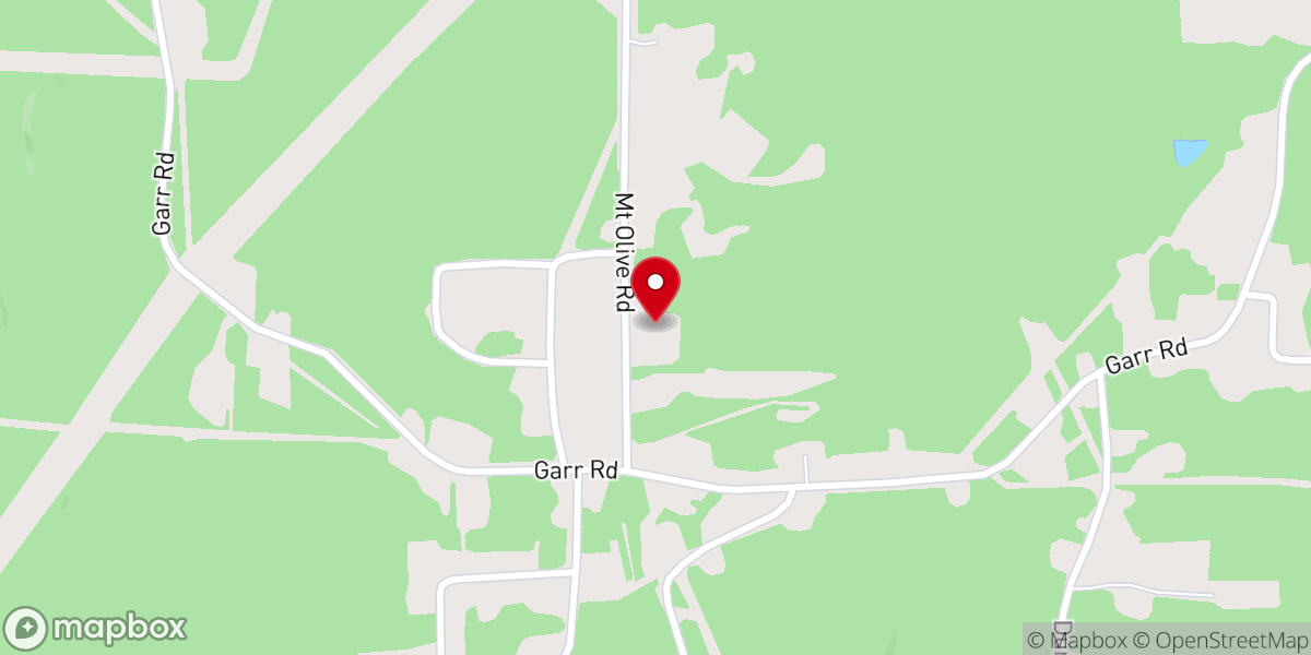 Map showing location of Mount Olive Baptist Church of Grambling