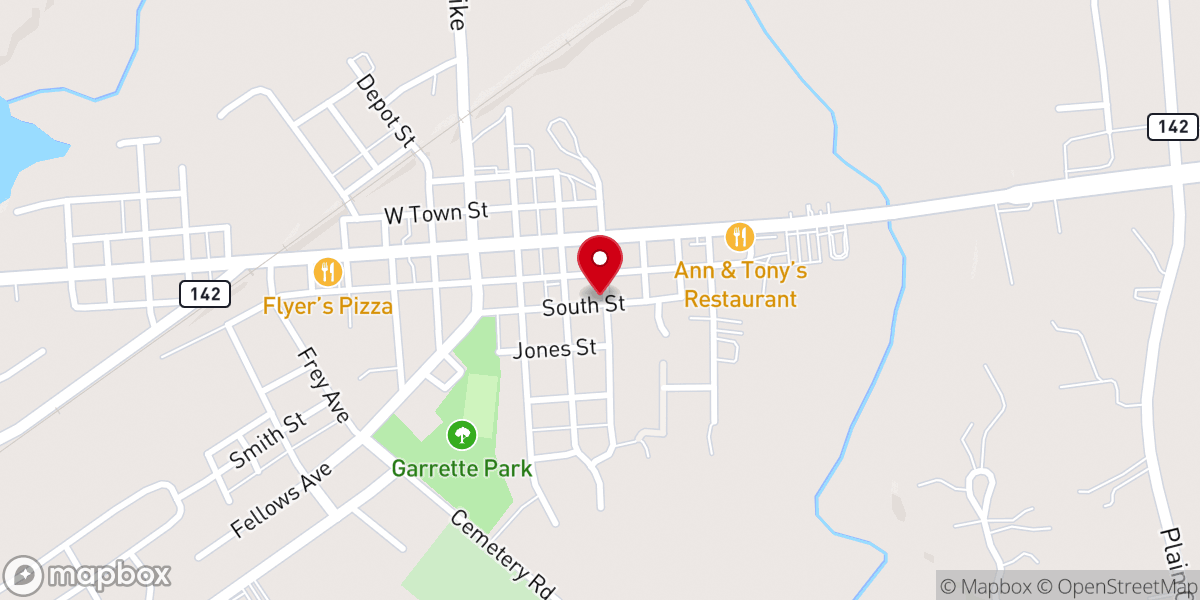 Map showing location of West Jefferson Missionary Baptist Church