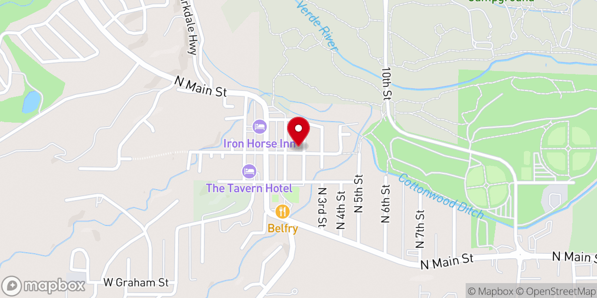 Map showing location of Old Town Mission Food Pantry & Resource Center