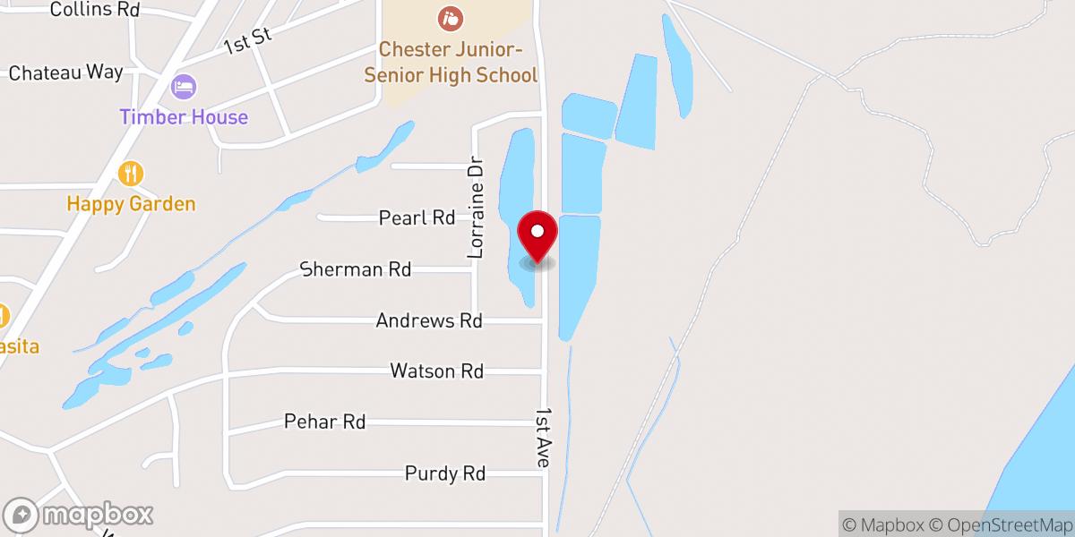Map showing location of Mount Lassen Community Church Inc