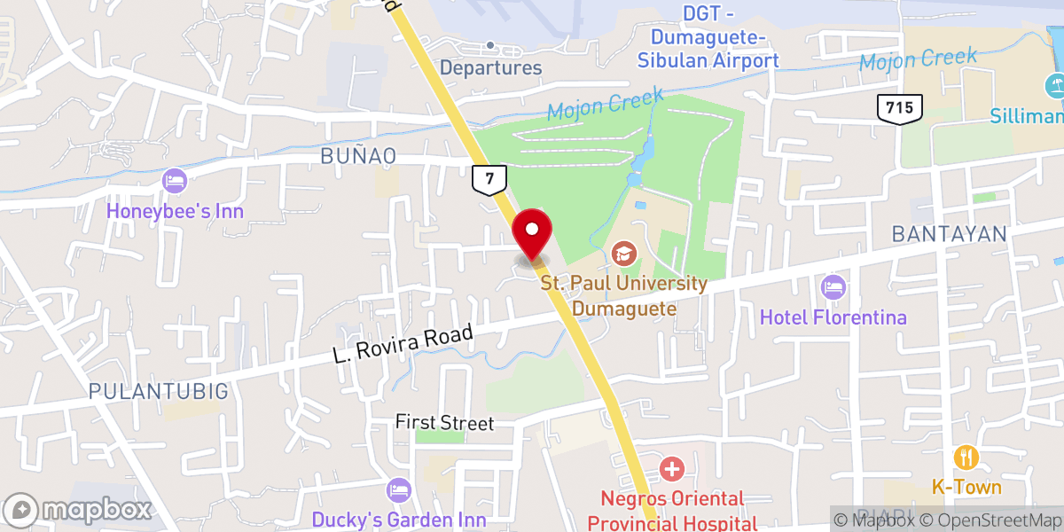 Map showing location of International Baptist Church