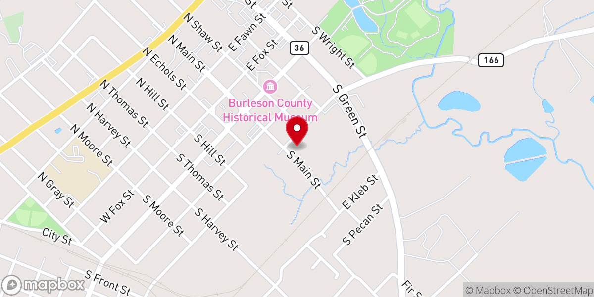 Map showing location of Caldwell Brethren Church