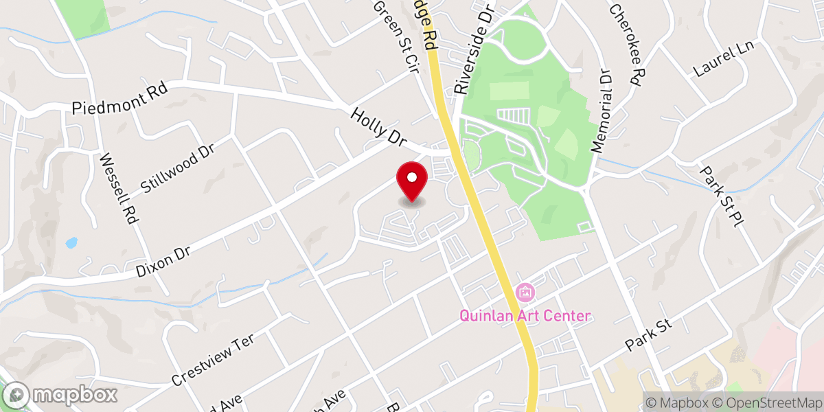 Map showing location of First Baptist Church of Gainesville
