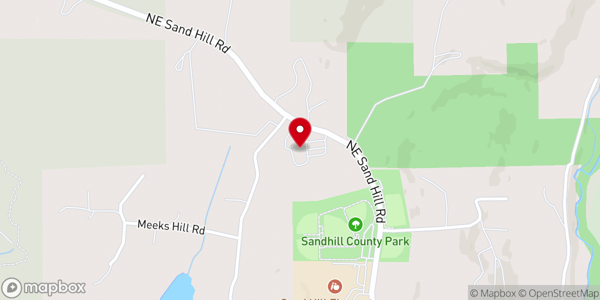 Map showing location of Prince of Peace Catholic Church