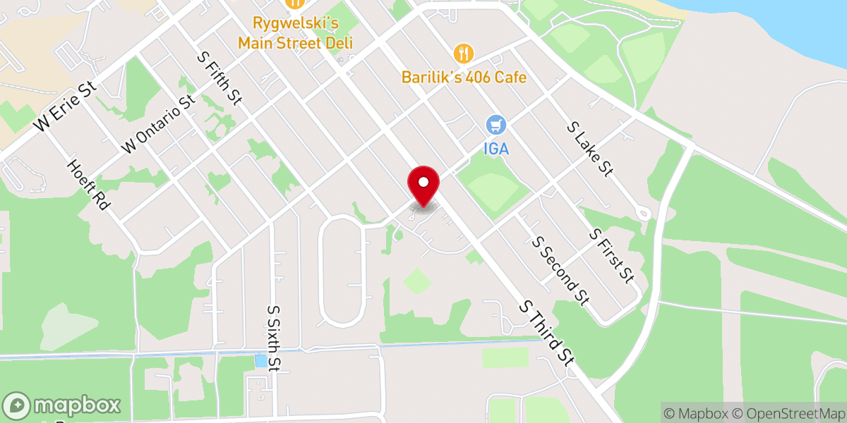 Map showing location of Saint Ignatius Catholic Church
