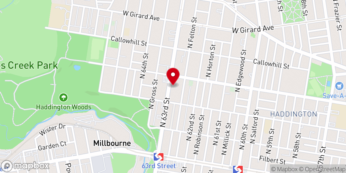 Map showing location of Christ Assemby Lutheran Church