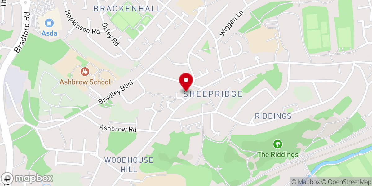 Map showing location of Our Lady of Lourdes Catholic Church