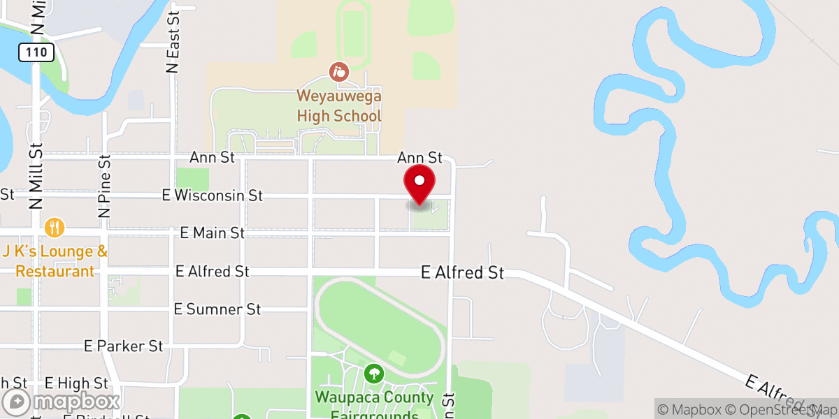 Map showing location of Saints Peter and Paul Church