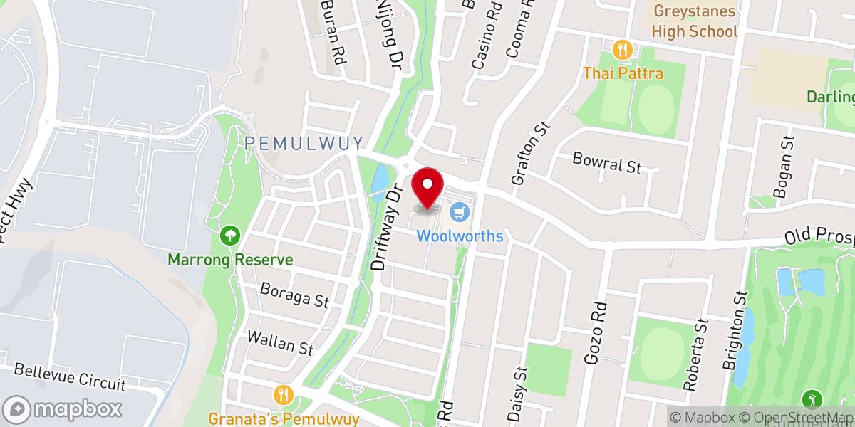 Map showing location of Sydney Pentecostal Worship Centre Inc